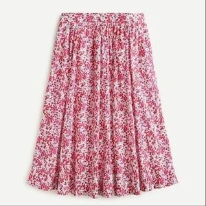 J. Crew Liberty Print Fabric Midi Skirt In Size 0
